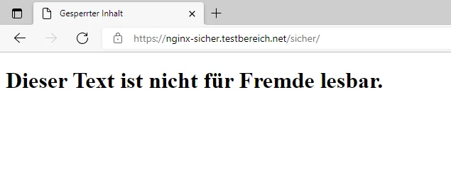 Hinweistext: Dieser Text ist nicht für Fremde lesbar